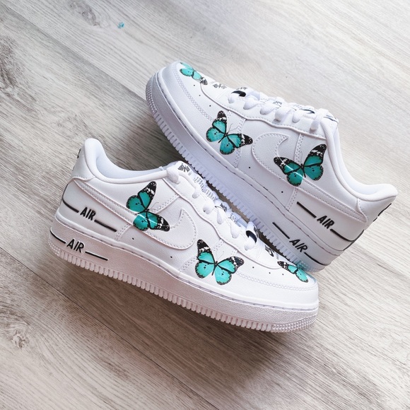 Nike air force 1 low custom butterfly - Picture 5 of 13